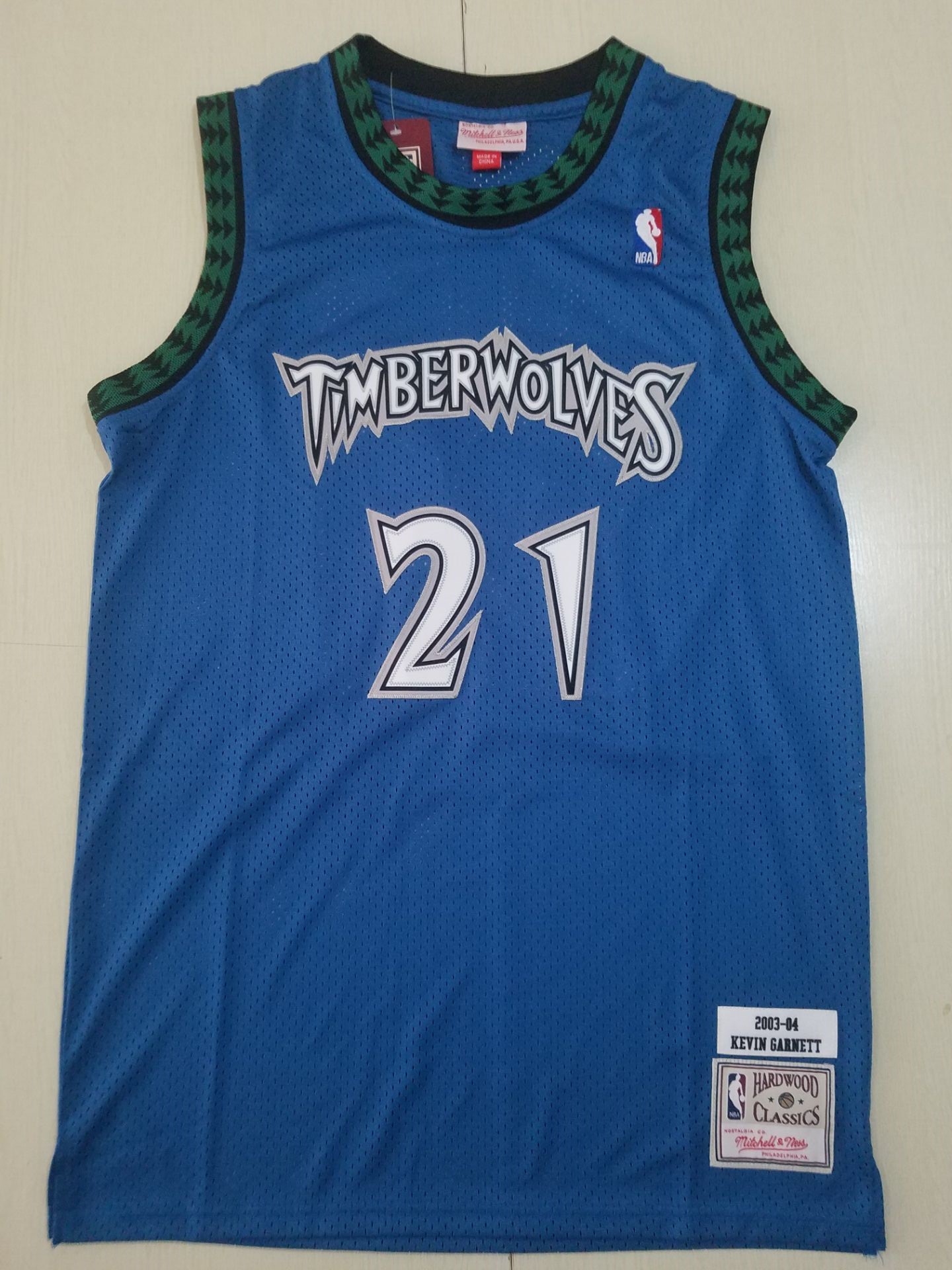 Men Minnesota Timberwolves #21 Garnett light Blue Adidas NBA Jerseys 2->los angeles lakers->NBA Jersey